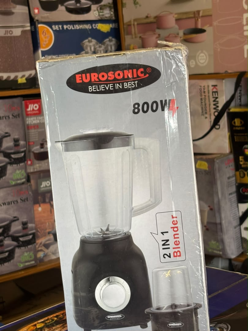 Eurosonic 2-in-1 Blender – 800W