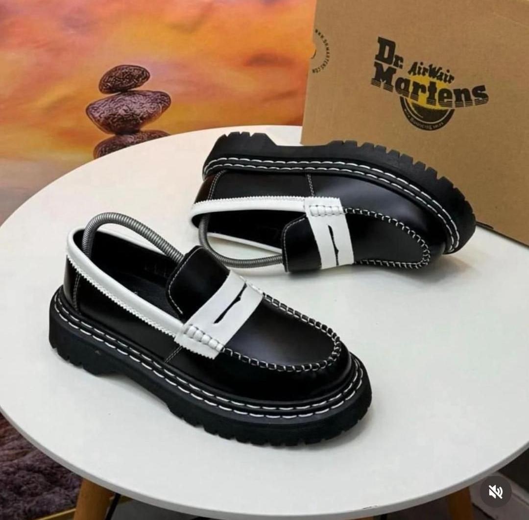Dr. Martens Penton B&W Leather Loafer